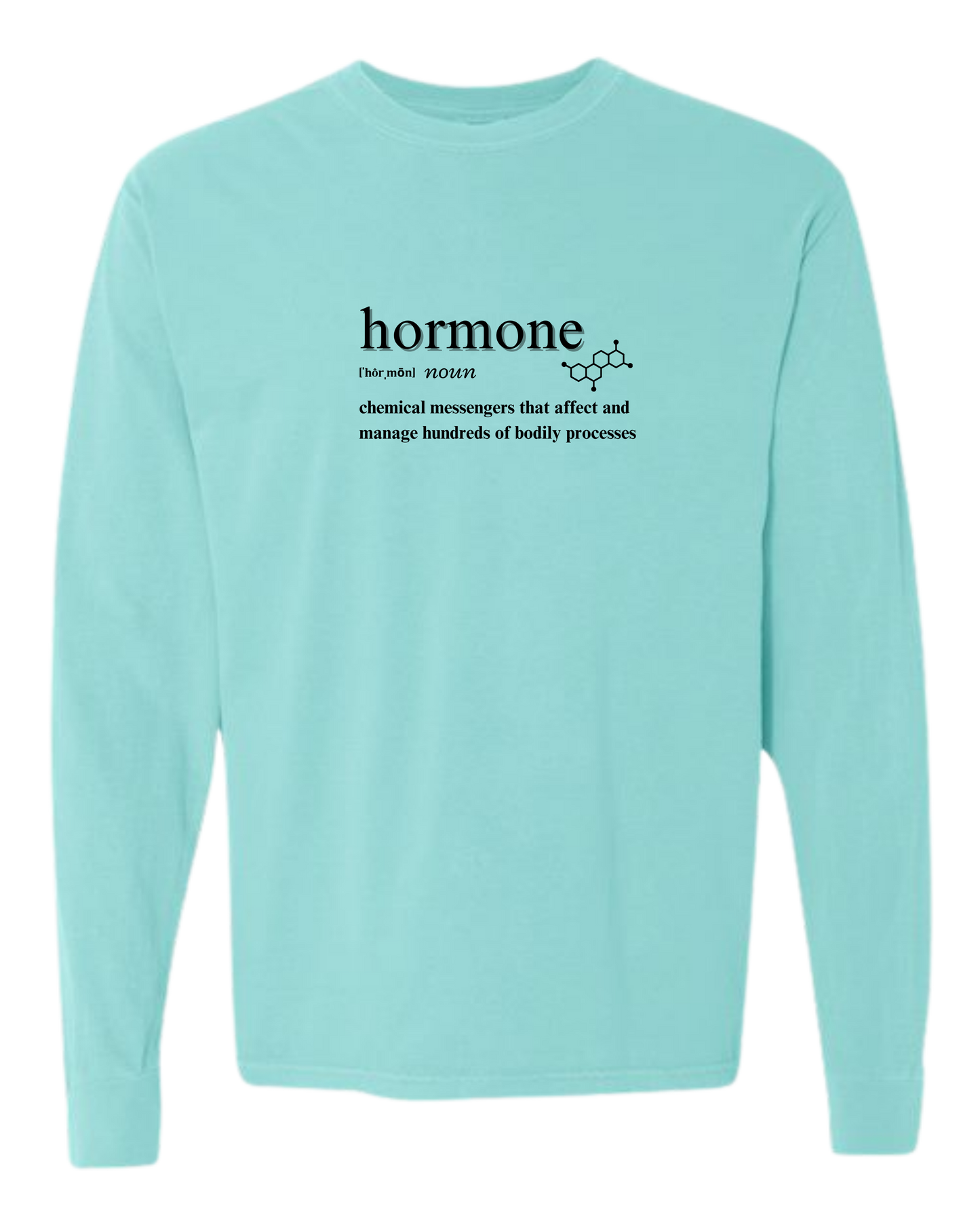 Hormone - Comfort Colors - Heavyweight Long Sleeve Tee - Blues & Greens