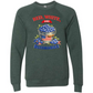 Red, White, And Blueberries - Sponge Fleece Raglan Sweatshirt - Blues, Greens, Purple, and Black