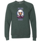 Free Bird - Sponge Fleece Raglan Sweatshirt - Blues, Greens, Purple, and Black
