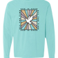 God Is Good - Comfort Colors - Heavyweight Long Sleeve Tee - Blues & Greens
