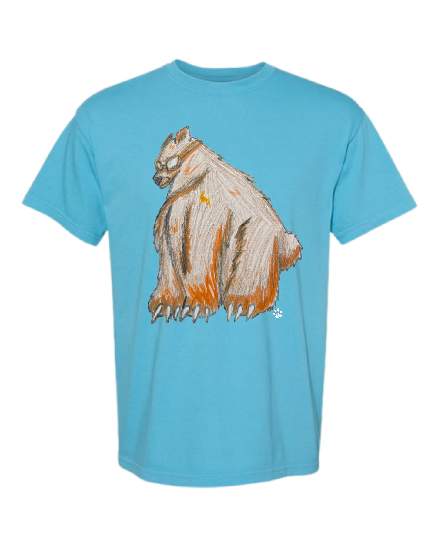 Muscle Bear - Comfort Colors - Heavyweight Unisex Tee - Blues