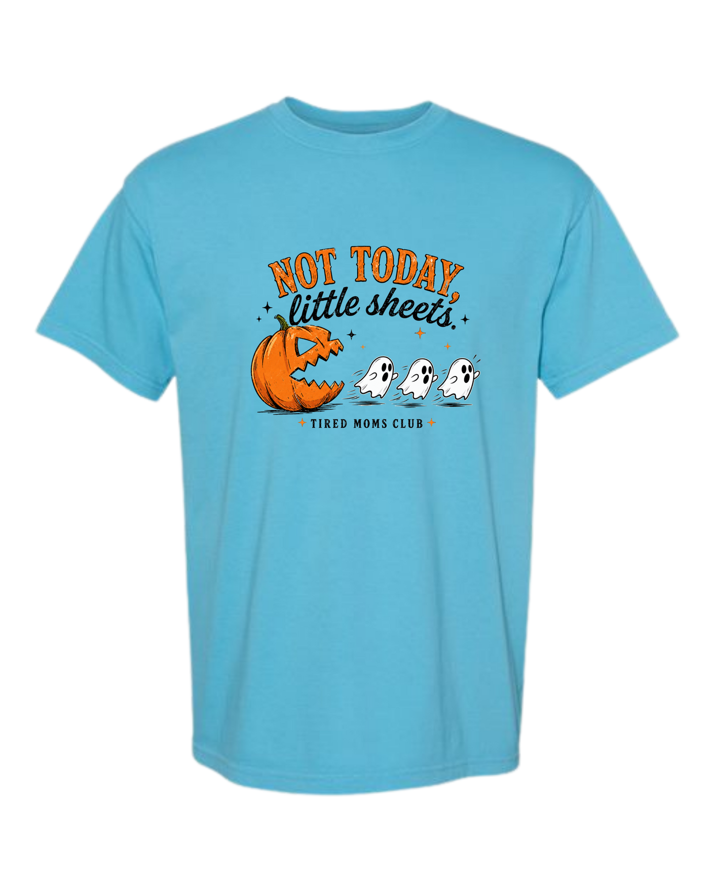 Not Today, Little Sheets - Comfort Colors - Heavyweight Unisex Tee - Blues