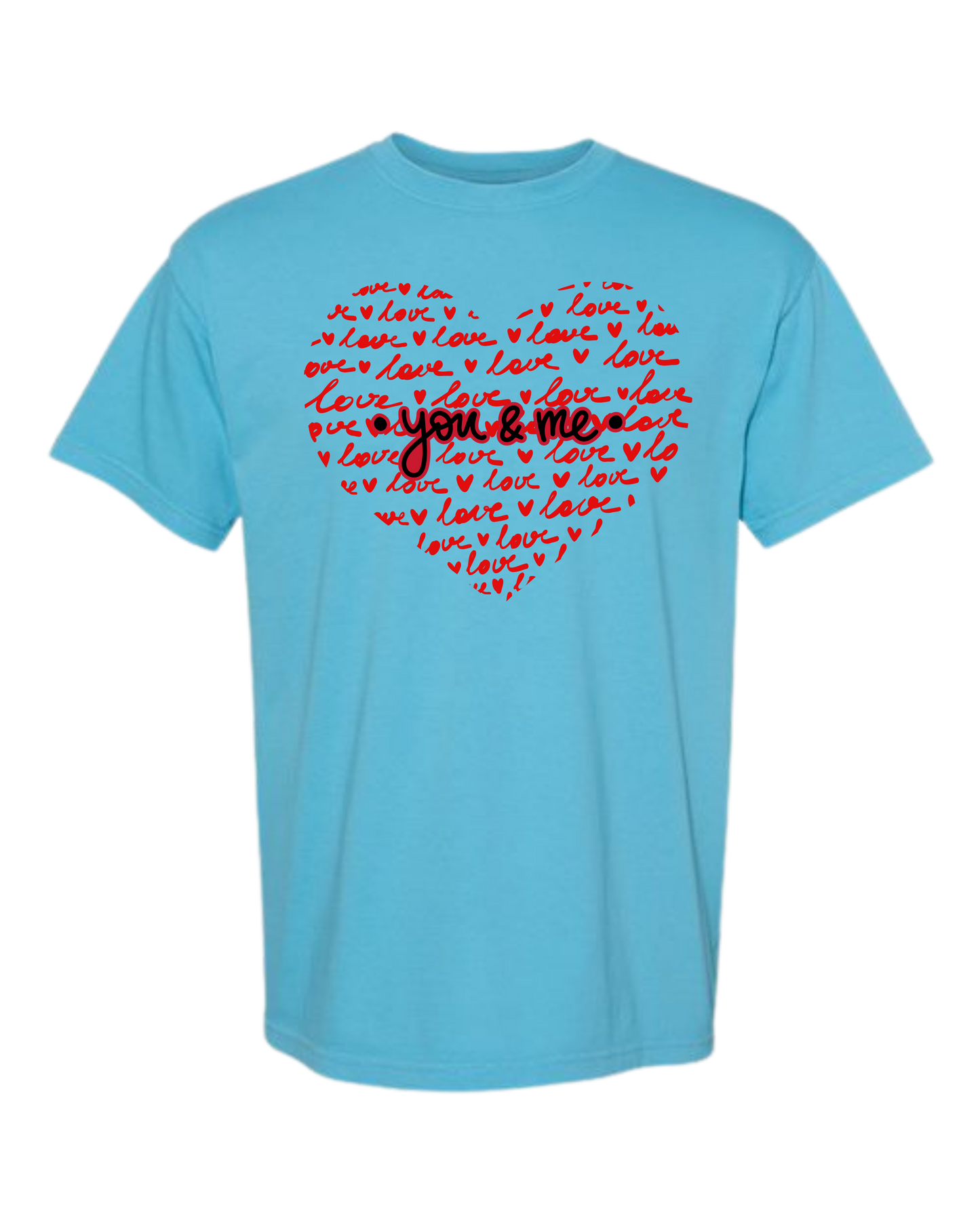 You & Me - Comfort Colors - Heavyweight Unisex Tee - Blues