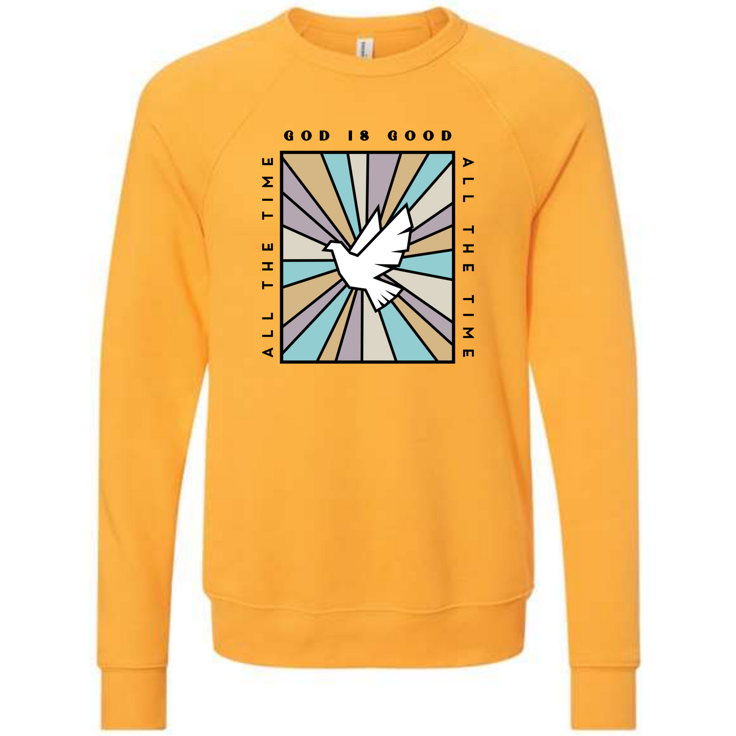 God Is Good - Sponge Fleece Raglan Sweatshirt - Assorted Colors