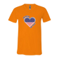 One Nation One Heart - Bella+Canvas - Unisex V-Neck - Assorted Colors