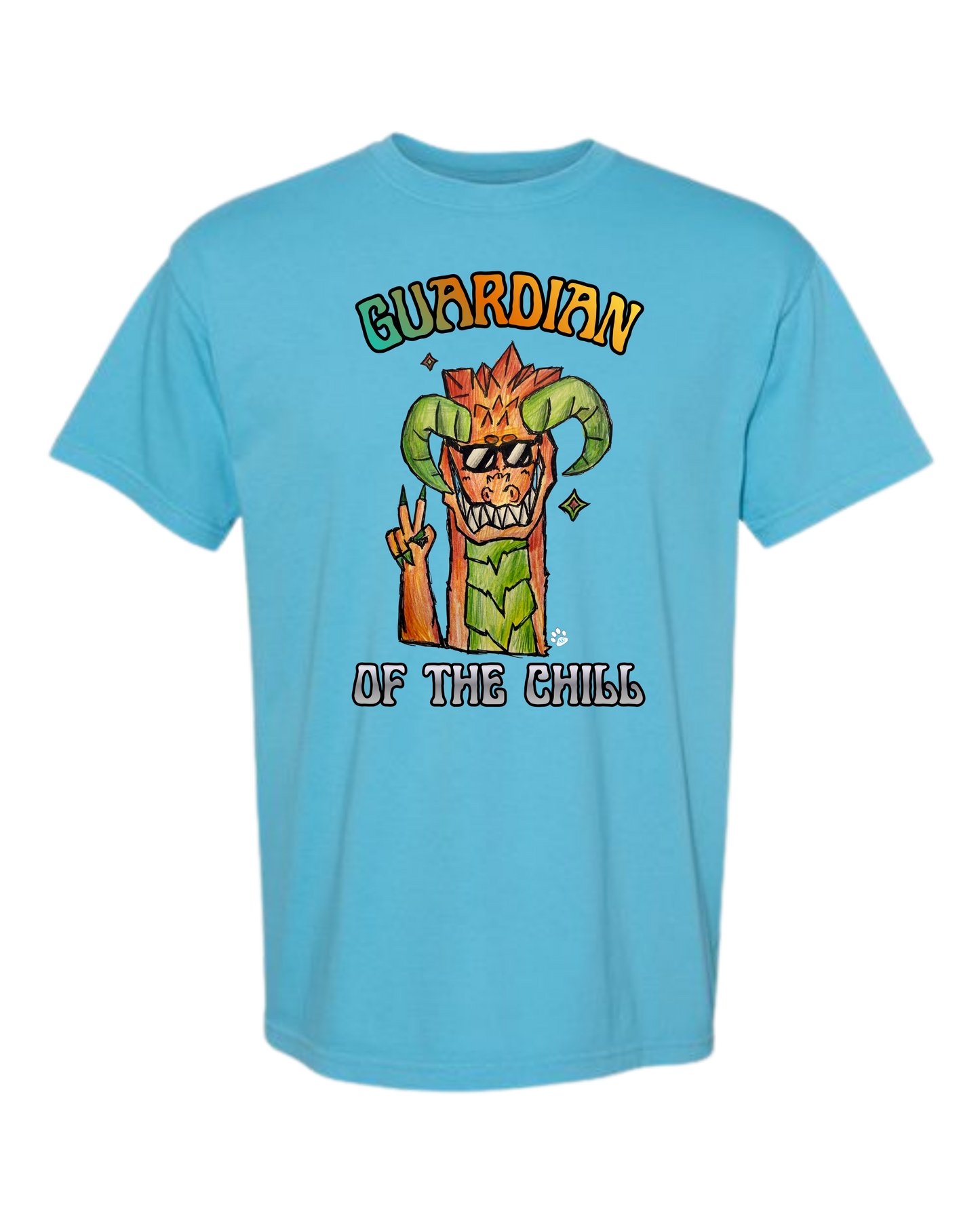 Guardian of The Chill - Comfort Colors - Heavyweight Unisex Tee - Blues
