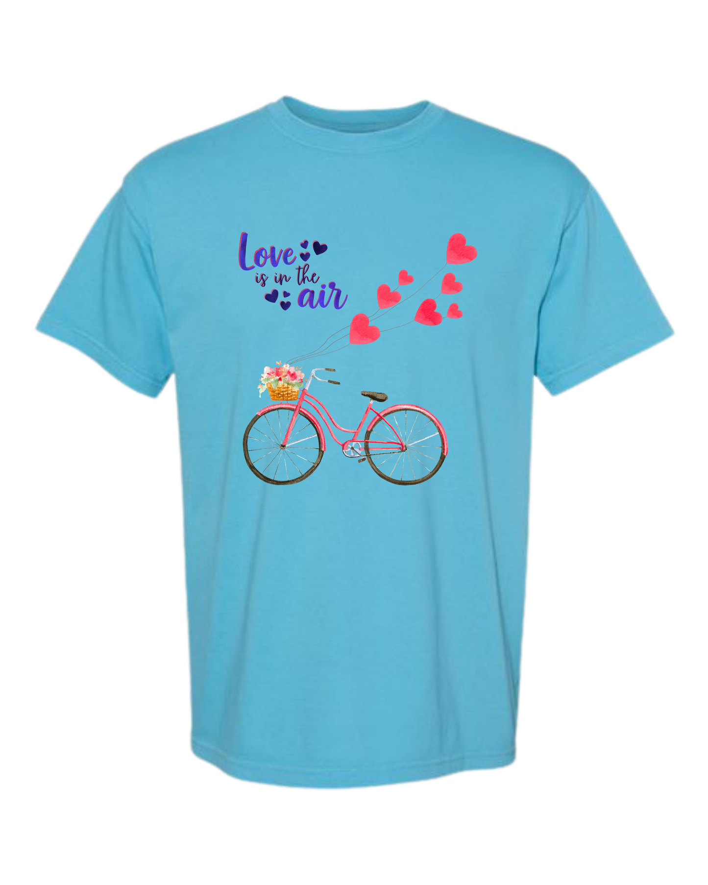Love Is in The Air - Comfort Colors - Heavyweight Unisex Tee - Blues