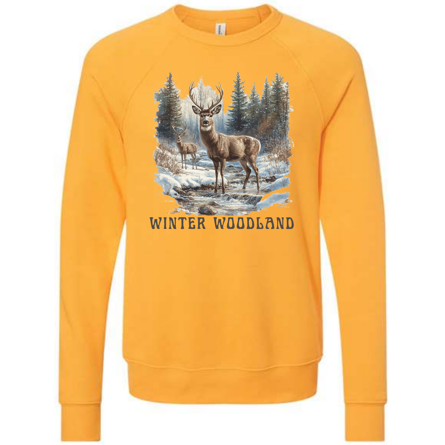 Winter Wonderland - Sponge Fleece Raglan Sweatshirt - Assorted Colors