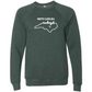 Kella McLean - Sponge Fleece Raglan Sweatshirt - Blues, Greens, Purple, and Black