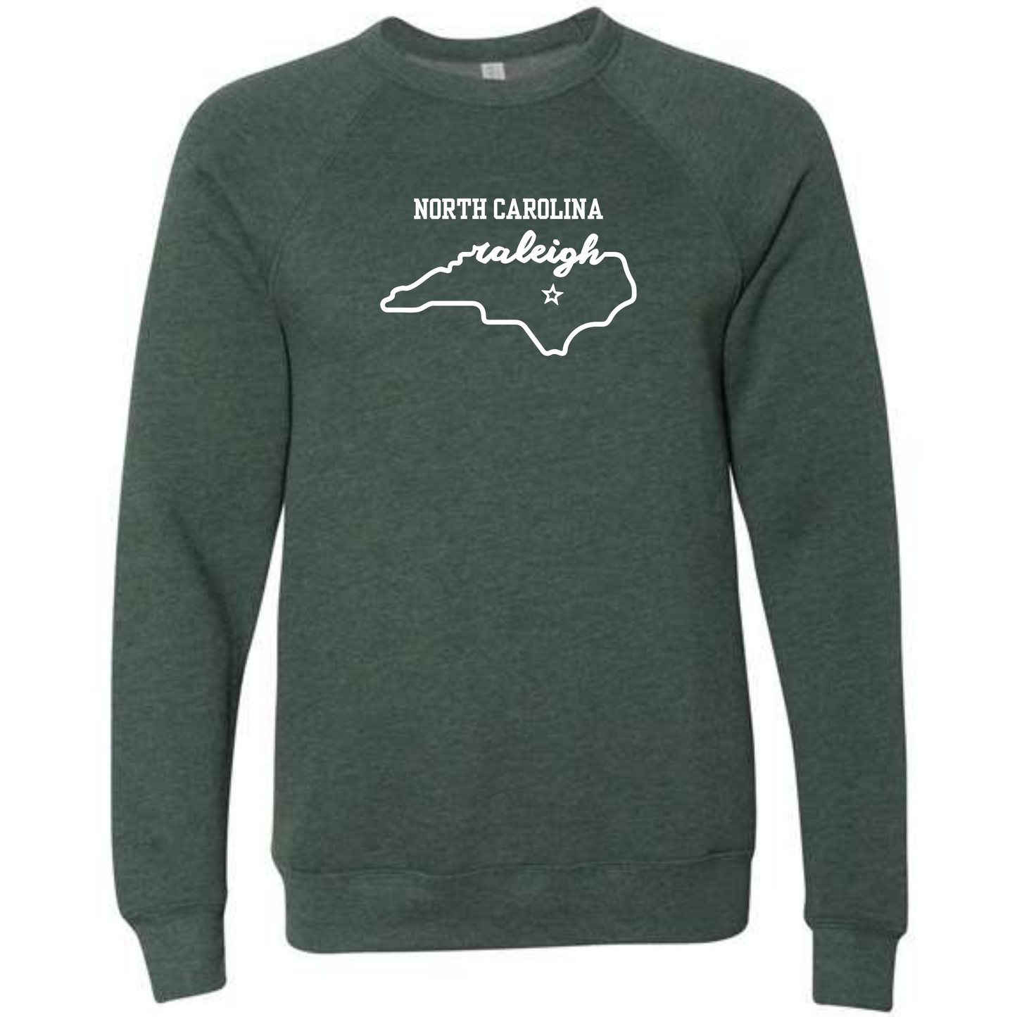 Kella McLean - Sponge Fleece Raglan Sweatshirt - Blues, Greens, Purple, and Black