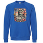America's 250th Birthday - Sponge Fleece Raglan Sweatshirt - Blues, Greens, Purple, and Black