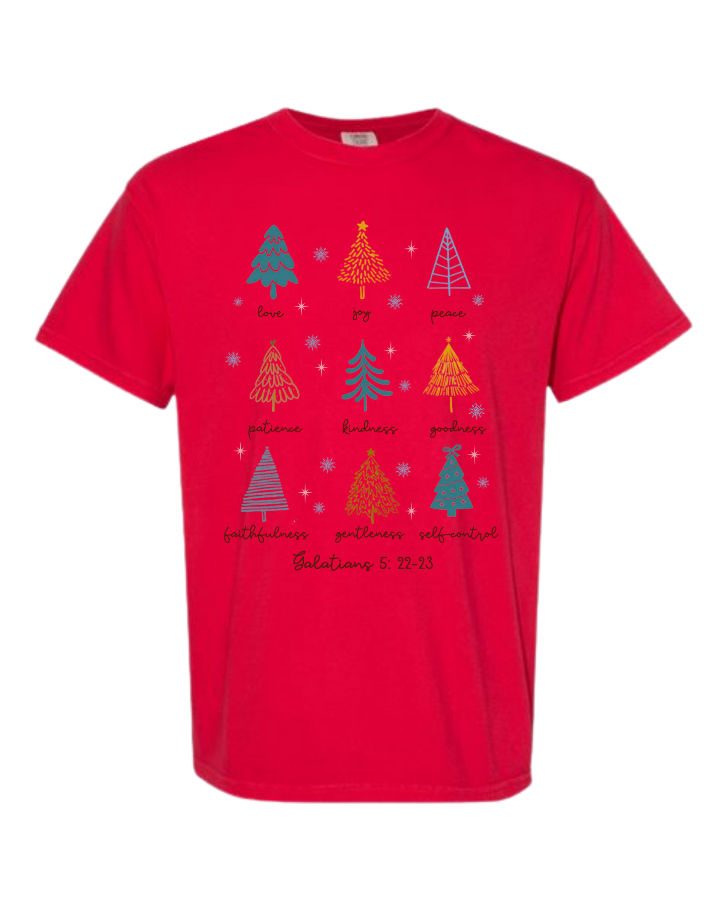 Galatians 5 - Comfort Colors - Heavyweight Unisex Tee - Reds