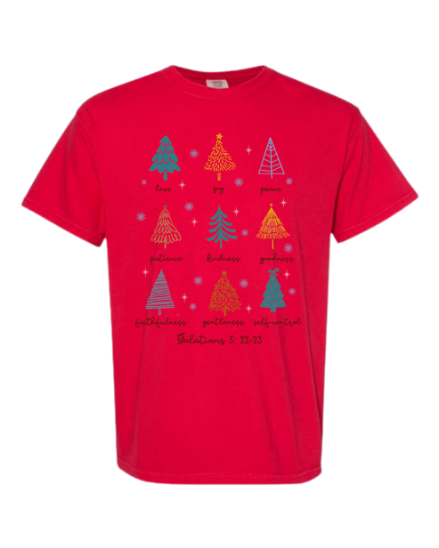 Galatians 5 - Comfort Colors - Heavyweight Unisex Tee - Reds