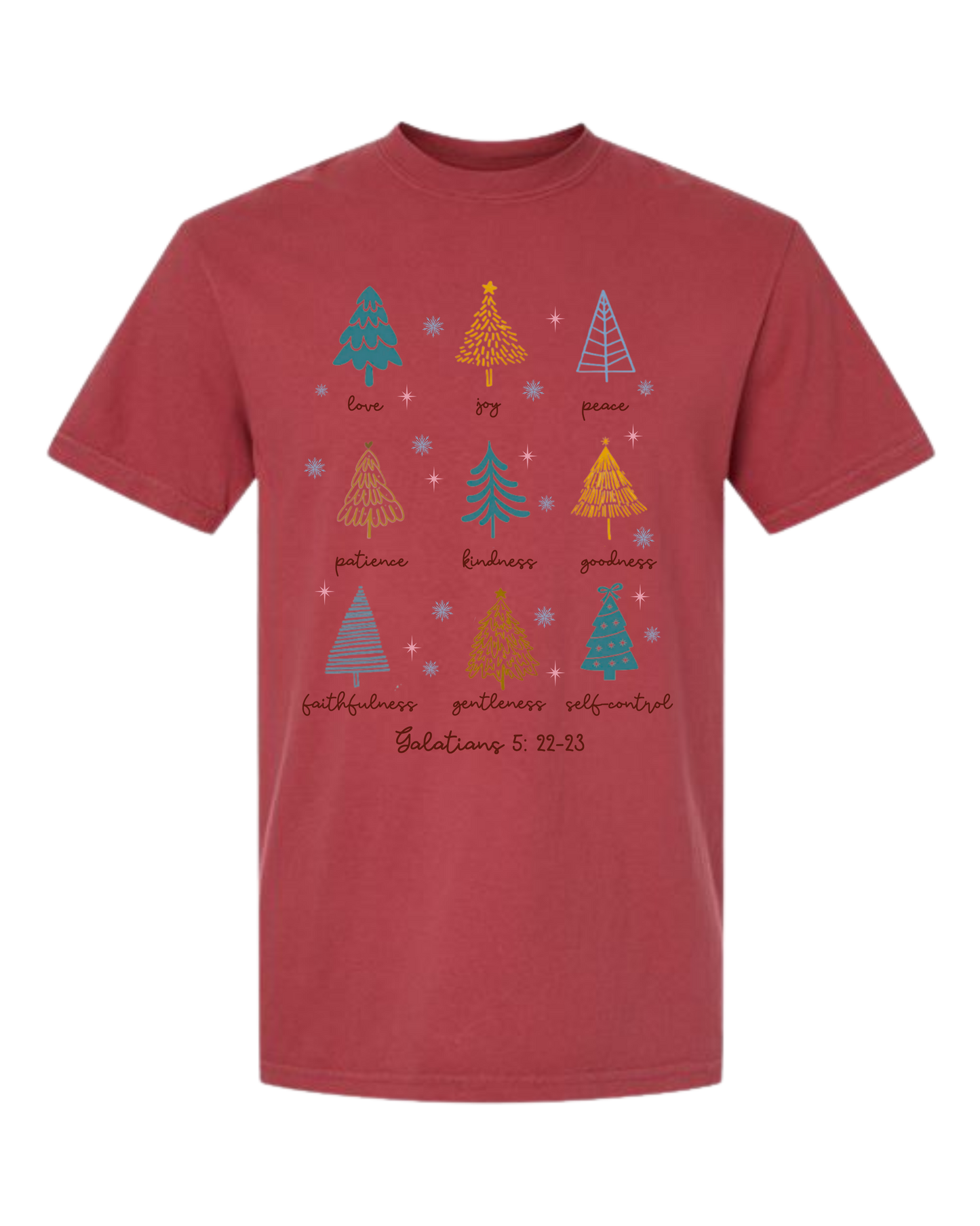 Galatians 5 - Comfort Colors - Heavyweight Unisex Tee - Reds