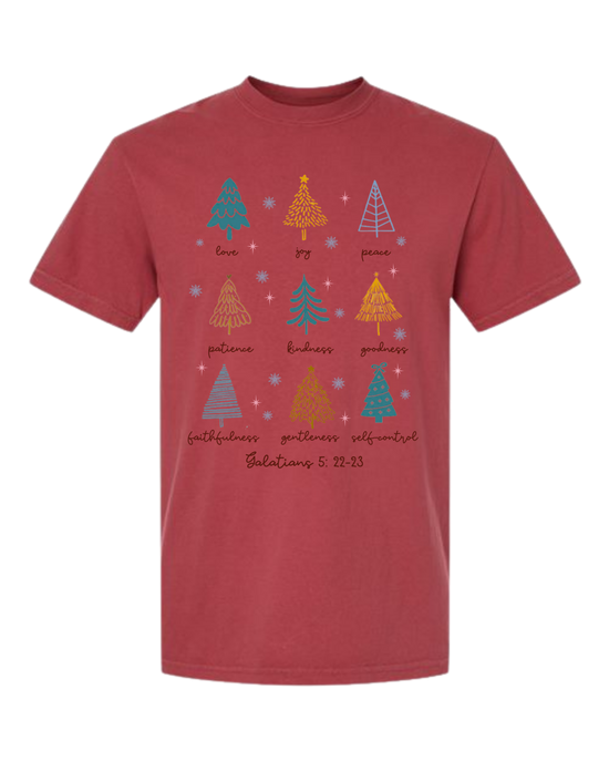 Galatians 5 - Comfort Colors - Heavyweight Unisex Tee - Reds