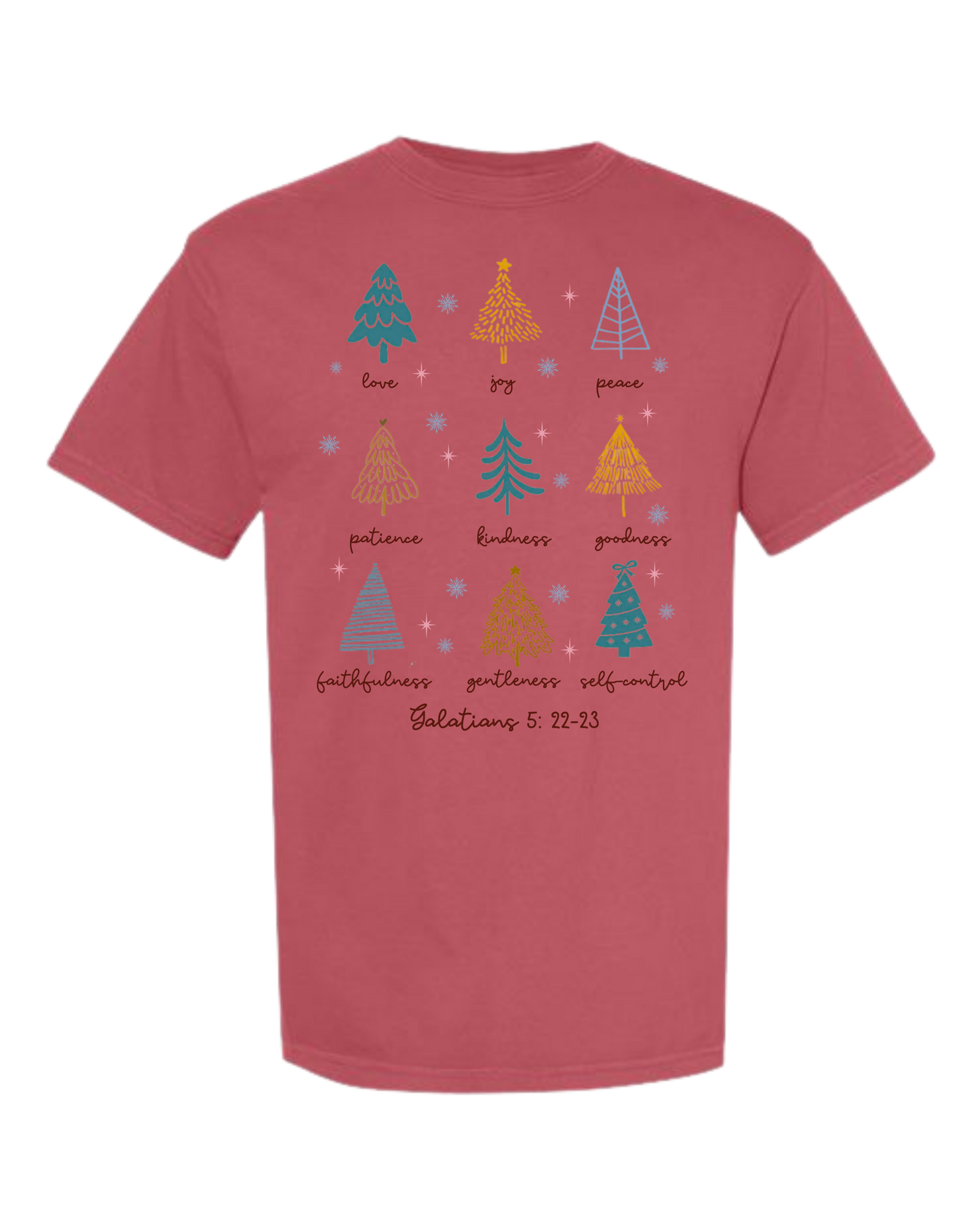 Galatians 5 - Comfort Colors - Heavyweight Unisex Tee - Reds