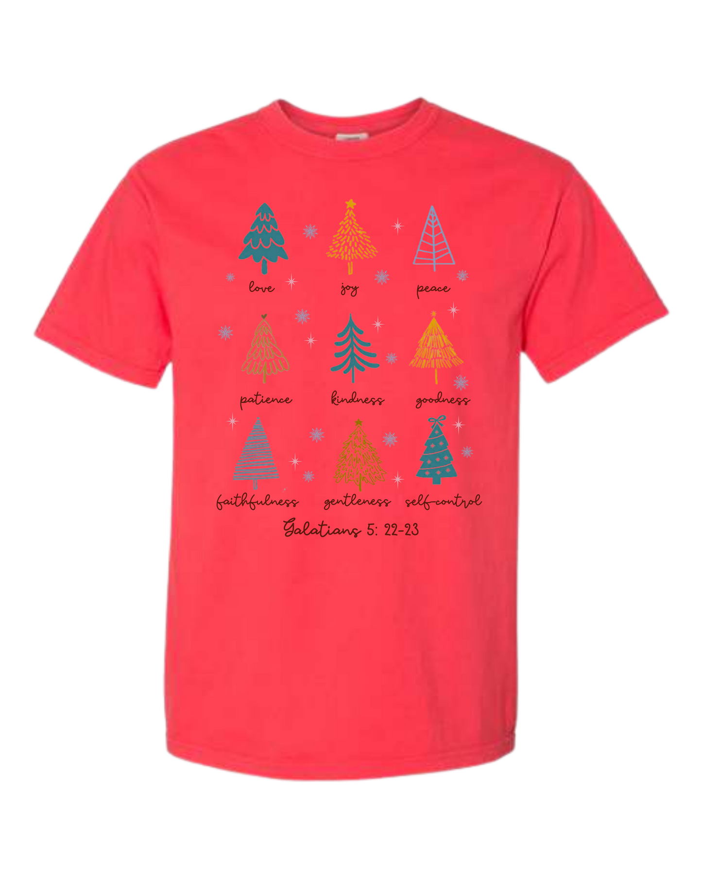 Galatians 5 - Comfort Colors - Heavyweight Unisex Tee - Reds