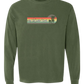 On Island Time - Comfort Colors - Heavyweight Long Sleeve Tee - Blues & Greens
