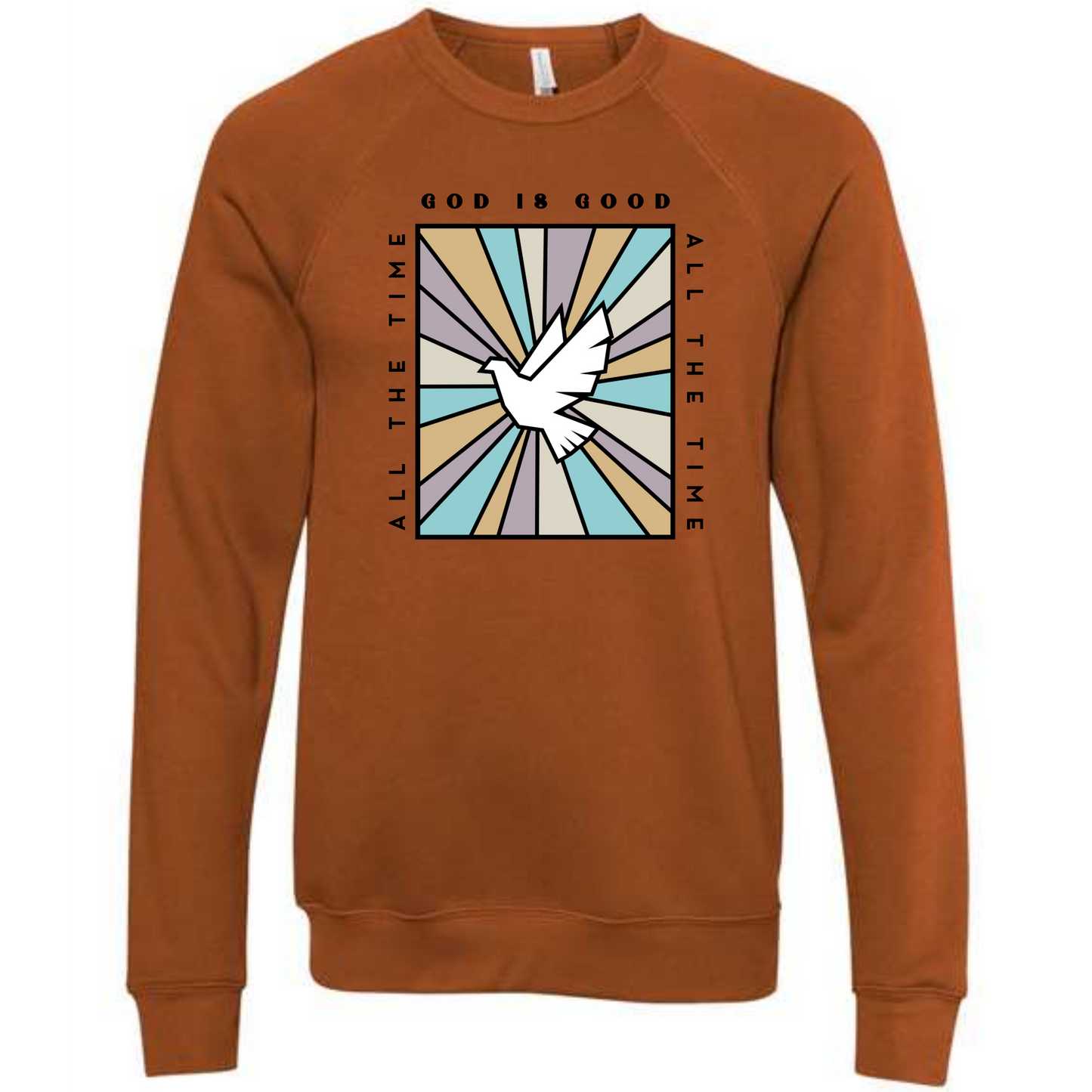 God Is Good - Sponge Fleece Raglan Sweatshirt - Assorted Colors