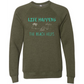 Life Happens The Beach Helps - Sponge Fleece Raglan Sweatshirt - Blues, Greens, Purple, and Black