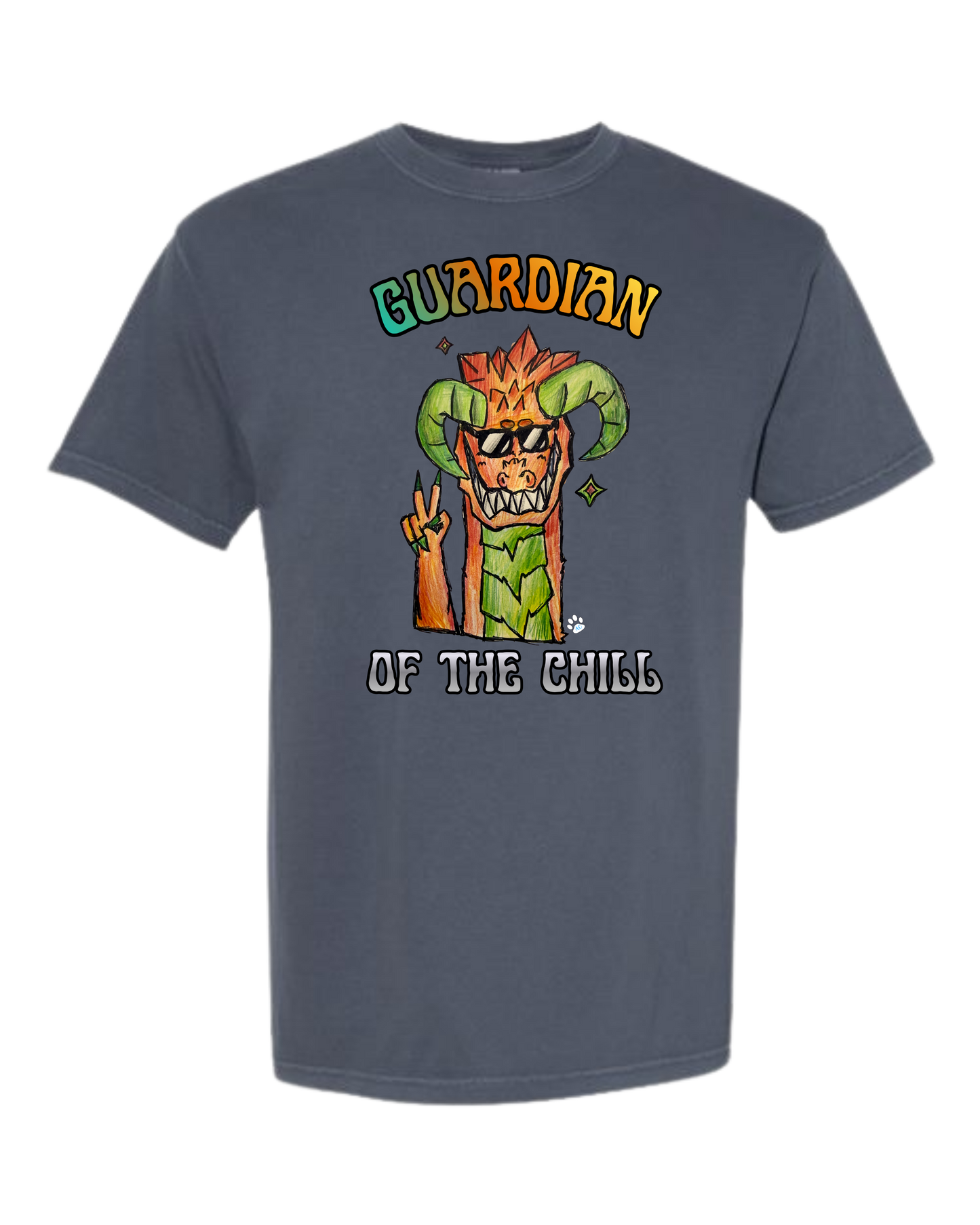 Guardian of The Chill - Comfort Colors - Heavyweight Unisex Tee - Blues