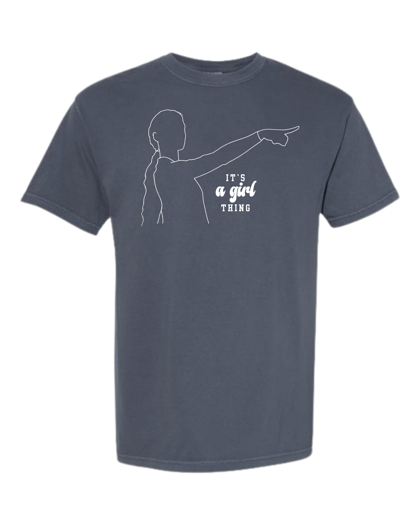 It's A Girl Thing - Comfort Colors - Heavyweight Unisex Tee - Blues