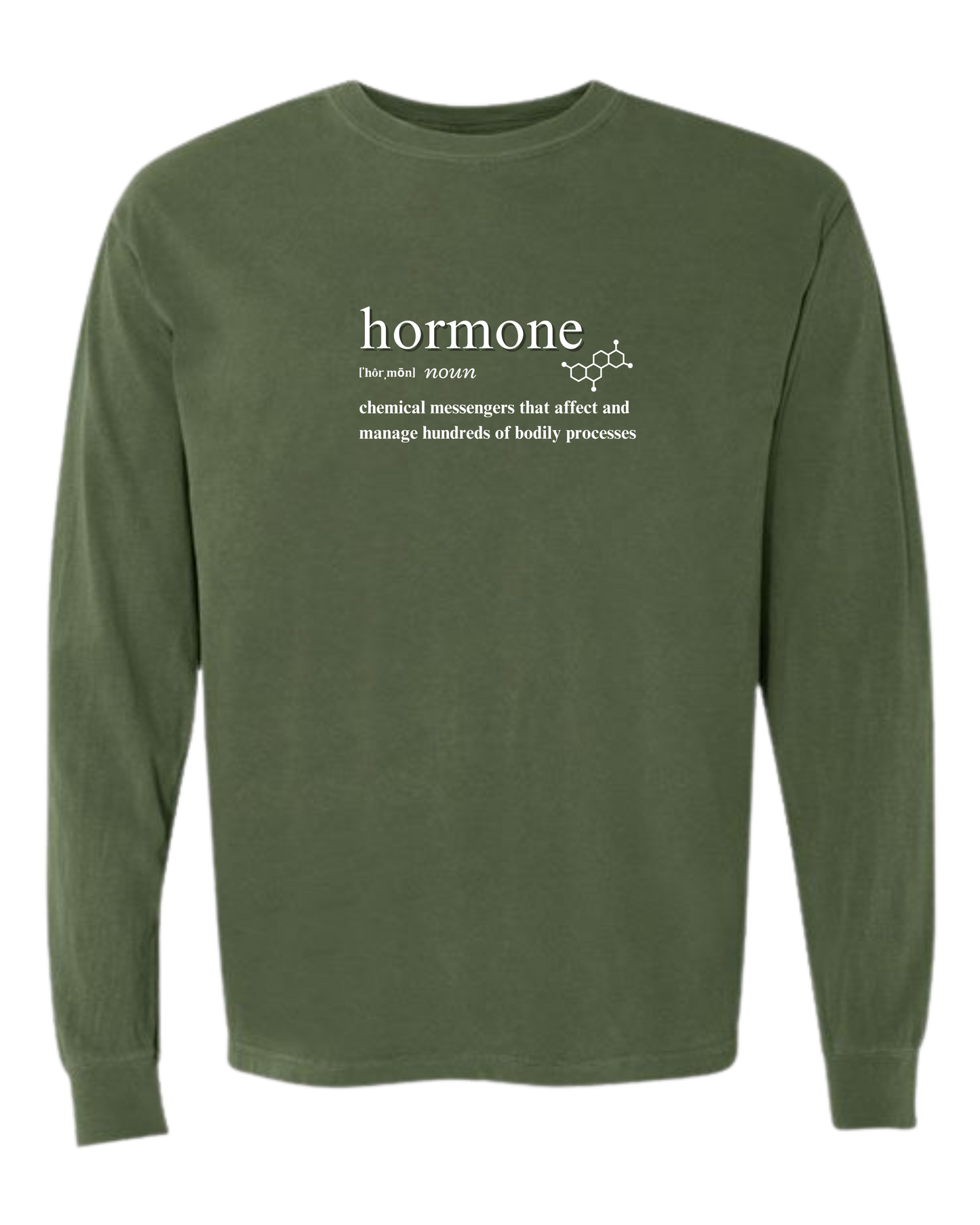 Hormone - Comfort Colors - Heavyweight Long Sleeve Tee - Blues & Greens