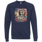 America's 250th Birthday - Sponge Fleece Raglan Sweatshirt - Blues, Greens, Purple, and Black
