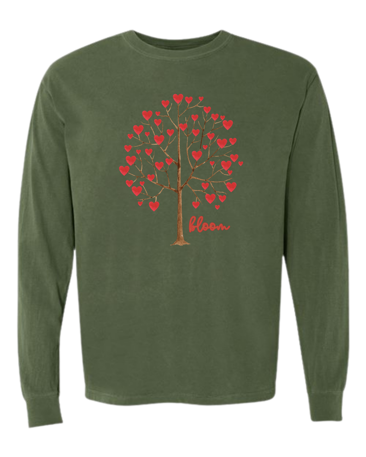 Bloom - Comfort Colors - Heavyweight Long Sleeve Tee - Blues & Greens