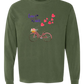 Love is in the Air - Comfort Colors - Heavyweight Long Sleeve Tee - Blues & Greens