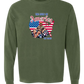 The Gulf of America - Comfort Colors - Heavyweight Long Sleeve Tee - Blues & Greens