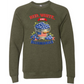 Red, White, And Blueberries - Sponge Fleece Raglan Sweatshirt - Blues, Greens, Purple, and Black