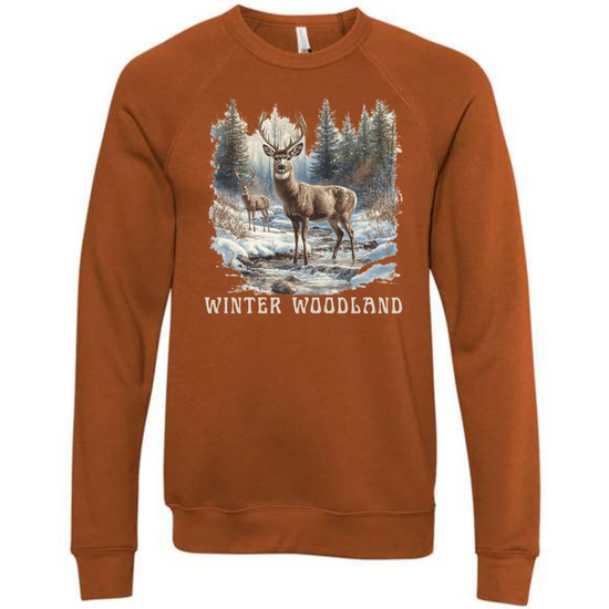 Winter Wonderland - Sponge Fleece Raglan Sweatshirt - Assorted Colors