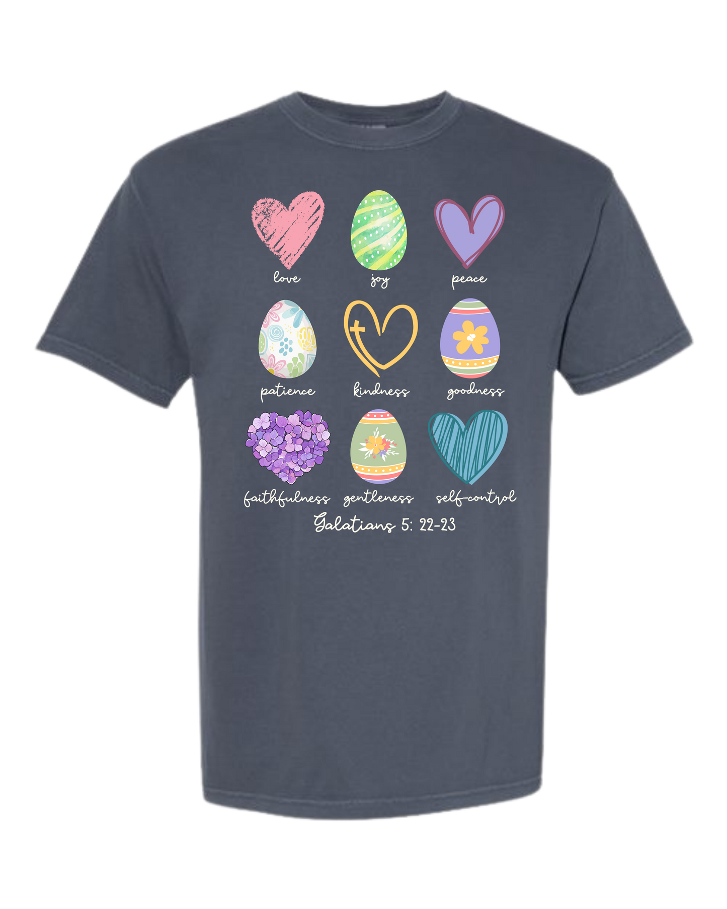 Galatians 5 - Easter - Comfort Colors - Heavyweight Unisex Tee - Blues