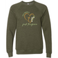 Not Perfect Just Forgiven - Sponge Fleece Raglan Sweatshirt - Blues, Greens, Purple, and Black