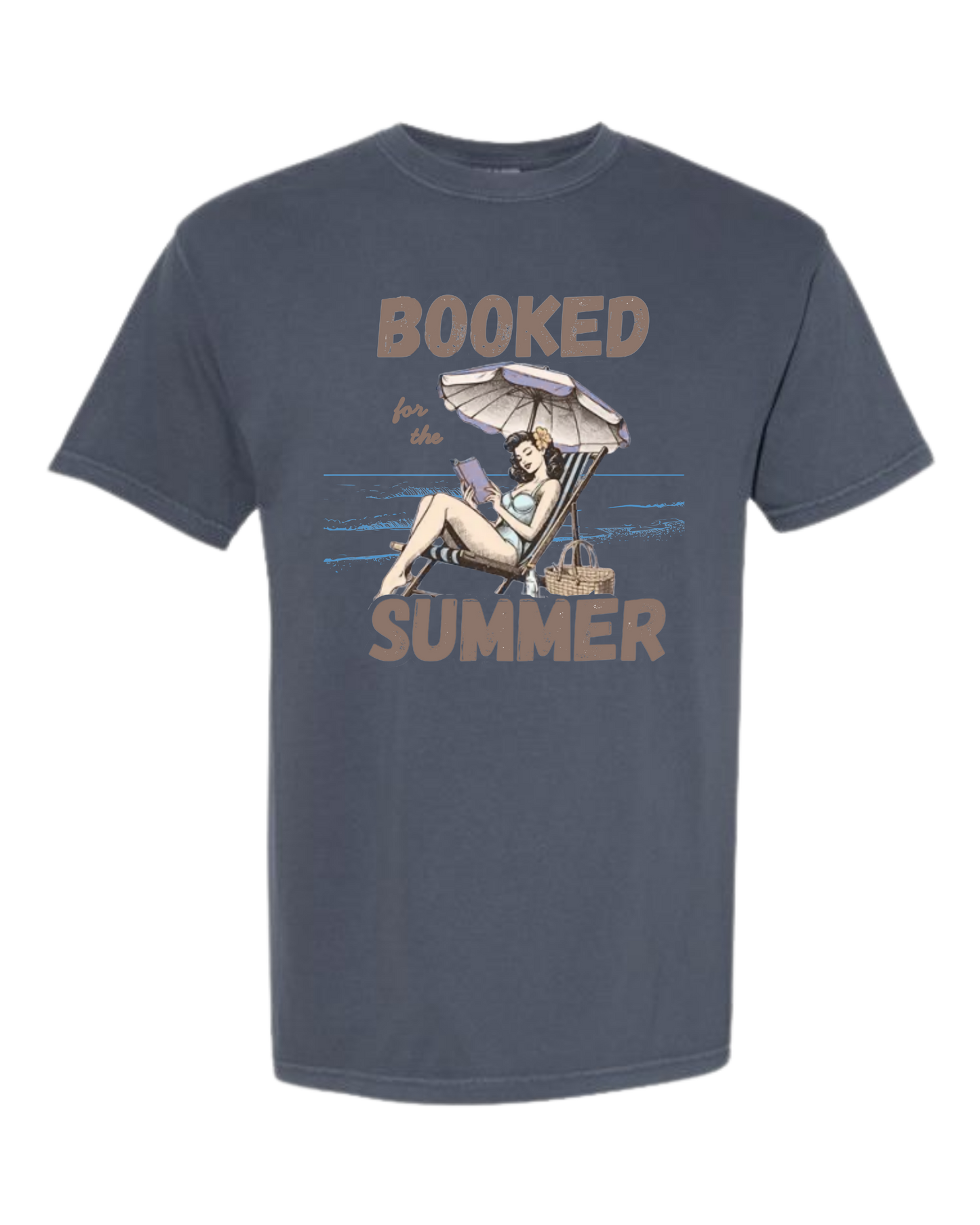 Booked for the Summer - Comfort Colors - Heavyweight Unisex Tee - Blues