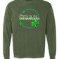 Hormones May Cause Shenanigans - Comfort Colors - Heavyweight Long Sleeve Tee - Blues & Greens