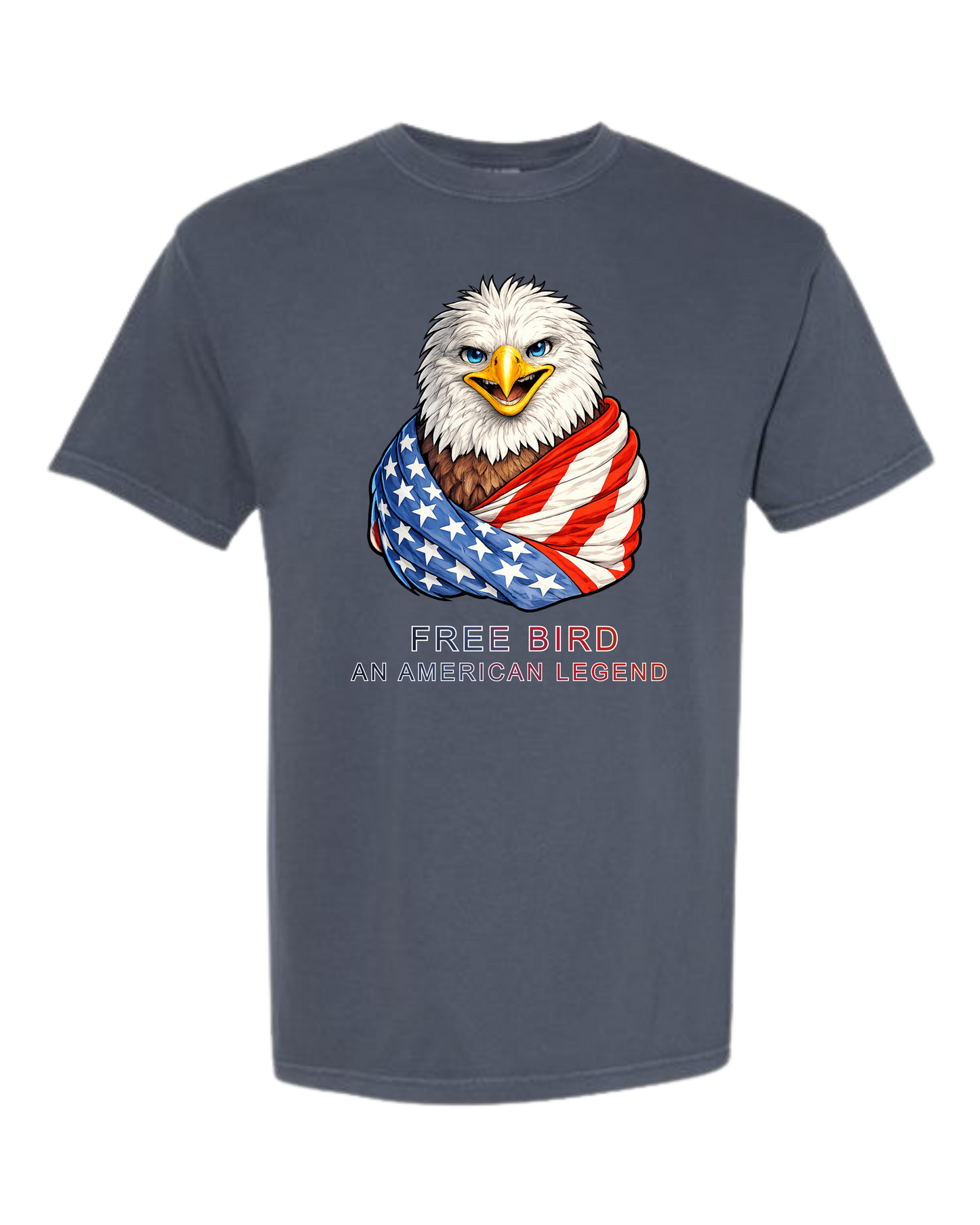Free Bird An American Legend - Comfort Colors - Heavyweight Unisex Tee - Blues