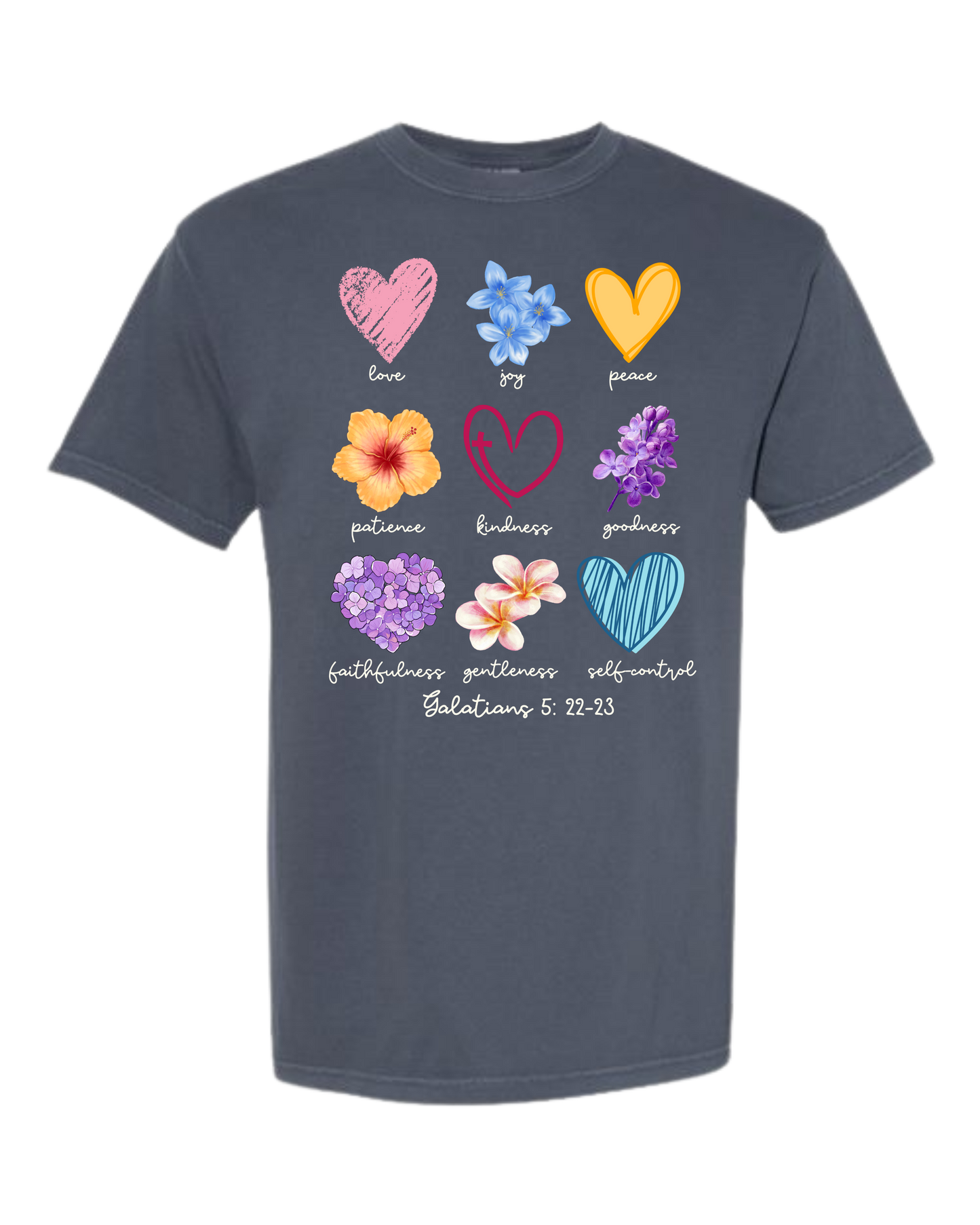 Galatians 5 - Spring - Comfort Colors - Heavyweight Unisex Tee - Blues