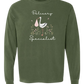 Delivery Specialist - Comfort Colors - Heavyweight Long Sleeve Tee - Blues & Greens