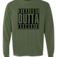 Straight Outta Hormones - Comfort Colors - Heavyweight Long Sleeve Tee - Blues & Greens