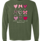 Galatians 5 - Valentines - Comfort Colors - Heavyweight Long Sleeve Tee - Blues & Greens