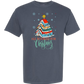 All Booked For Christmas - Comfort Colors - Heavyweight Unisex Tee - Blues