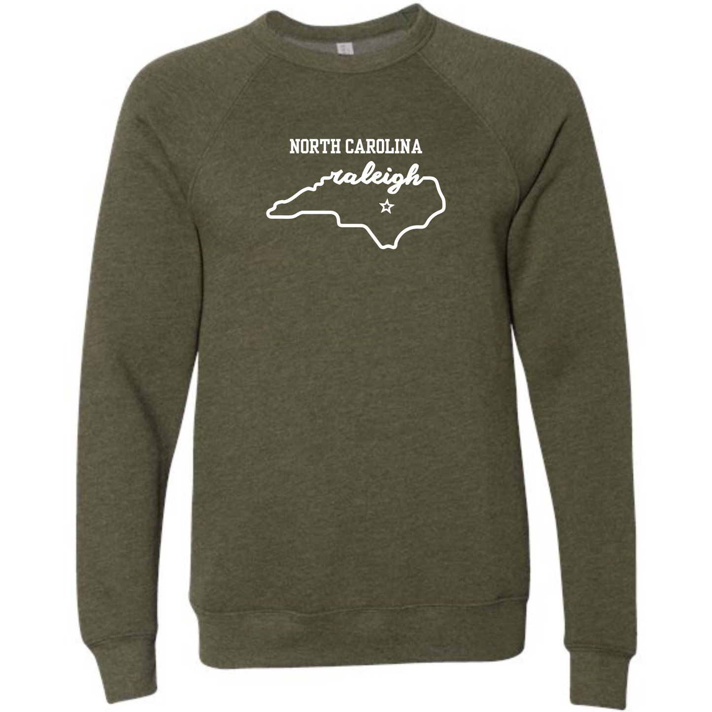 Kella McLean - Sponge Fleece Raglan Sweatshirt - Blues, Greens, Purple, and Black