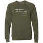 I don't rise & shine I caffeinate & coordinate - Sponge Fleece Raglan Sweatshirt - Blues, Greens, Purple, and Black