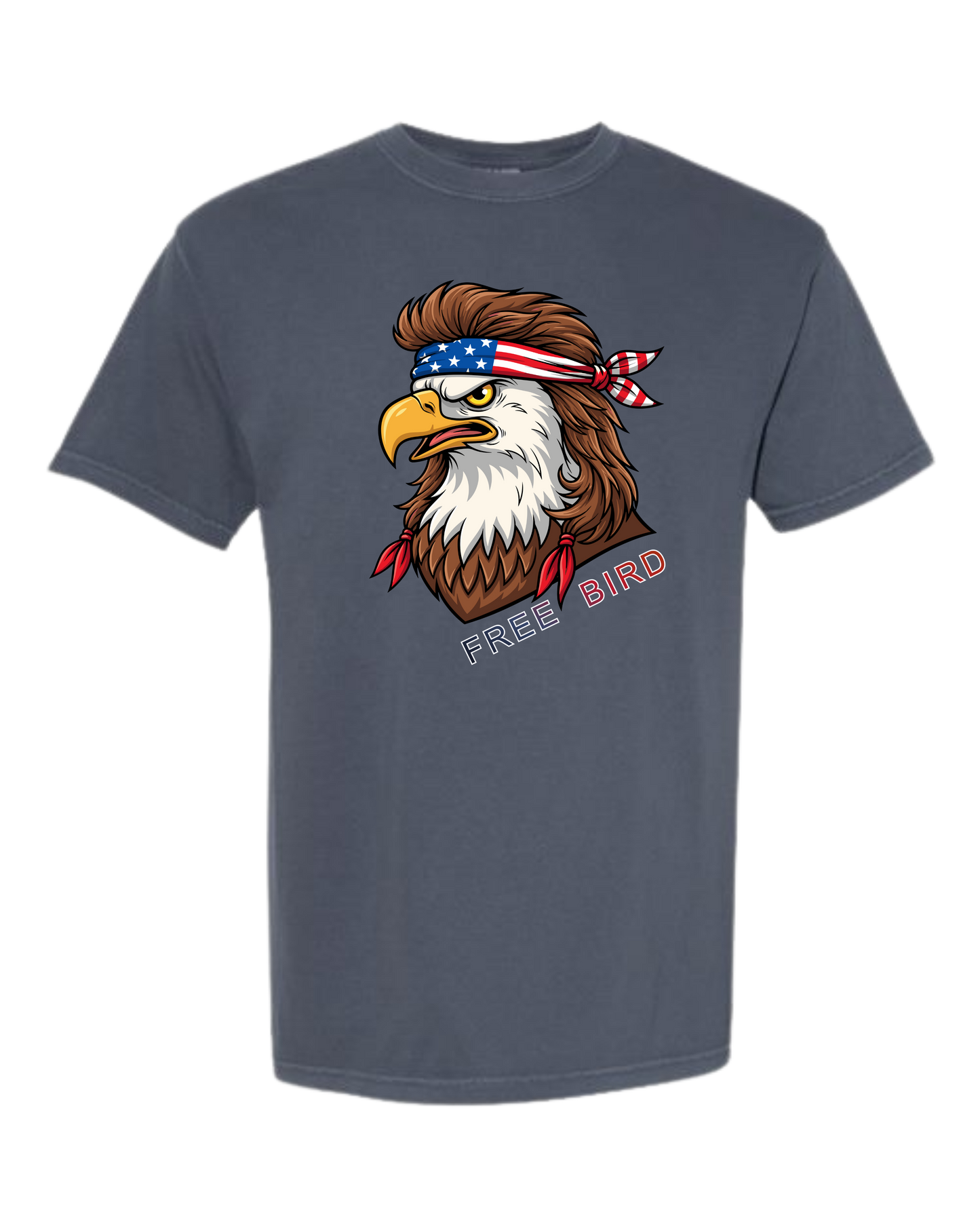 Rockin Free Bird - Comfort Colors - Heavyweight Unisex Tee - Blues