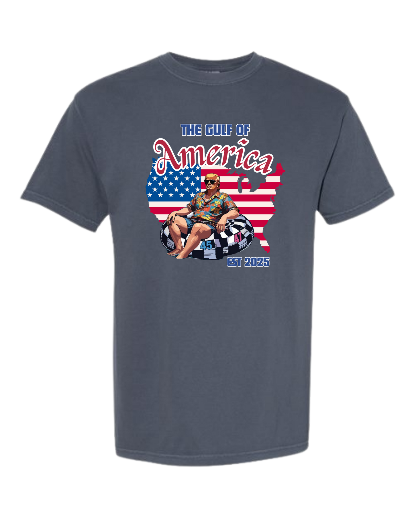 The Gulf of America - Comfort Colors - Heavyweight Unisex Tee - Blues