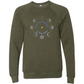 When The Moon Speaks My Body Listens - Sponge Fleece Raglan Sweatshirt - Blues, Greens, Purple, and Black