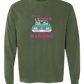 Get in Loser We're Playing Mahjong - Comfort Colors - Heavyweight Long Sleeve Tee - Blues & Greens