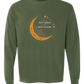 Not A Hot Mess Just A Hot Flash - Comfort Colors - Heavyweight Long Sleeve Tee - Blues & Greens